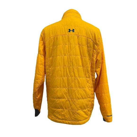 Under Armour Storm1 Yellow Orange Packable, ColdGear Infrared Micro Jacket sz L - Picture 4 of 12
